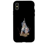 Custodia per iPhone X/XS Medievale Guerriero Santo Cavaliere Templare Deus Vult Vintage
