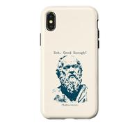 Custodia per iPhone X/XS Mediocrate Eeh Filosofia Abbastanza Buona e divertente