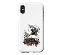 Custodia per iPhone X/XS Melodie del Macabro - grammofono gotico