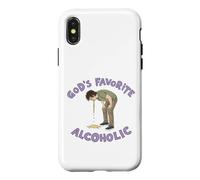 Custodia per iPhone X/XS Meme alcolico divertente alcolico preferito di Dio