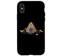 Custodia per iPhone X/XS Mens Womens Kids Girls Oranges Meme Lover Capybara