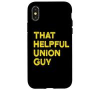 Custodia per iPhone X/XS Mens Womens That Helpful Union Guy Thug Union Rep