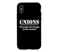 Custodia per iPhone X/XS Mens Womens The People Who Brought You Weekend Union Rep