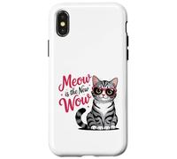 Custodia per iPhone X/XS Meow è il nuovo Wow Cat Lovers
