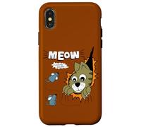 Custodia per iPhone X/XS Meow Finding Mouse, Cats & Mice Illustration Graphic Designs