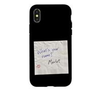 Custodia per iPhone X/XS Merlot Wine Sarcastico Inappropriato Flirty Bar Pickup Line