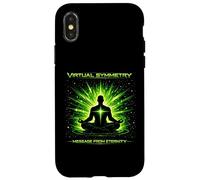 Custodia per iPhone X/XS Messaggio di simmetria virtuale dall'arte della meditazione cosmica dell'eternità
