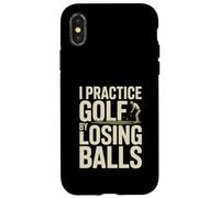 Custodia per iPhone X/XS Mi alleno a golf perdendo le palle