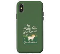 Custodia per iPhone X/XS Mi fa sdraiare nei pascoli verdi