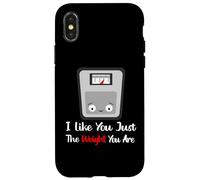 Custodia per iPhone X/XS Mi piaci solo per il peso che hai