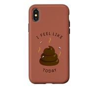 Custodia per iPhone X/XS Mi sento come una cacca oggi