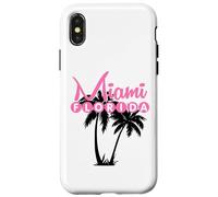 Custodia per iPhone X/XS Miami Florida Stati Uniti Retro Palme