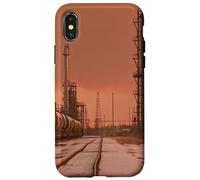 Custodia per iPhone X/XS Midwest Gothic Aesthetic Rural Train Refinery Winter Vibes