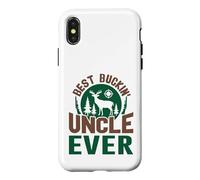 Custodia per iPhone X/XS Miglior Buckin' Uncle Ever Cacciatore di caccia ai cervi
