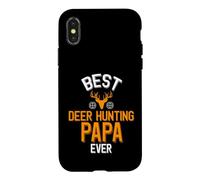 Custodia per iPhone X/XS Miglior cervo caccia papà mai cacciatore di cervi