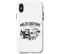 Custodia per iPhone X/XS Miles Before Breakfast Biker