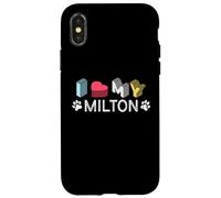 Custodia per iPhone X/XS Milton Nome cane personalizzato Milton Pet Lover