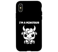 Custodia per iPhone X/XS Minimalist Monster Minotaur Greek mythology i'm a Minotaur