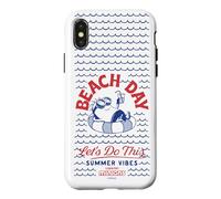 Custodia per iPhone X/XS Minions Beach Day Summer Vibes