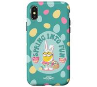 Custodia per iPhone X/XS Minions Easter Spring Into Fun