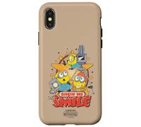 Custodia per iPhone X/XS Minions & Monsters Show Me That Smile