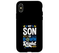 Custodia per iPhone X/XS Mio figlio è giù a destra consapevolezza della sindrome di Down Perfect Down