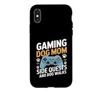 Custodia per iPhone X/XS Missioni secondarie della mamma del cane da gioco e passeggiate con il cane