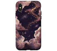 Custodia per iPhone X/XS Mistico cielo notturno grafico Pozioni incantate e celesti