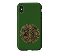 Custodia per iPhone X/XS Mitologia celtica dei boschi druidi della quercia sacra