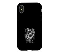 Custodia per iPhone X/XS Mitologia celtica della pesca del salmone della saggezza
