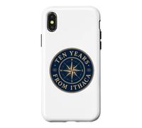Custodia per iPhone X/XS Mitologia greca Odyssey Compass Rose Dieci anni da Itaca