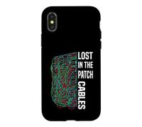 Custodia per iPhone X/XS Modular Synthesizer Lost In The Patch Cables Eurorack