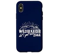 Custodia per iPhone X/XS Monte Wilder Kaiser Kitzbühel Tirolo Escursione Austria Regalo di viaggio
