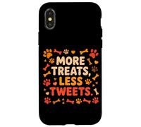 Custodia per iPhone X/XS MORE TREATS LESS TWEETS
