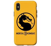 Custodia per iPhone X/XS Mortal Kombat 11 Dragon Black Logo
