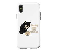Custodia per iPhone X/XS Morte di fame da cinque minuti fa Cat