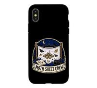 Custodia per iPhone X/XS MOTH SHEET CREW Falene Osservazione Notturna