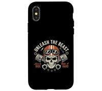 Custodia per iPhone X/XS Moto vintage Live to Ride, Ride It Hard
