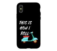 Custodia per iPhone X/XS Motorino motorino ciclomotore moto scooter questo è come rotolo