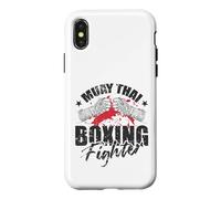 Custodia per iPhone X/XS Muay Thai Boxing Fighter Guerriero del Ring