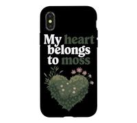Custodia per iPhone X/XS Muschi e Felci Collezionista Tesori Botanici Piante del Bosco