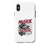 Custodia per iPhone X/XS Muskie pesca d'agguato d'acqua dolce