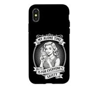 Custodia per iPhone X/XS My Alone Time Is For Everyone's Safety Introverso