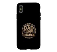 Custodia per iPhone X/XS My Dad Thinks He's In Charge