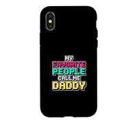 Custodia per iPhone X/XS My Favorite People Call Me Daddy