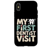 Custodia per iPhone X/XS My First Dentist Visit Kids Spazzolino da denti Smile