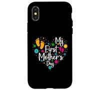 Custodia per iPhone X/XS My First Mothers Day For New Mom Women First Mother's Day