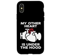 Custodia per iPhone X/XS My Other Heart Is Under The Hood Quote