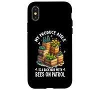 Custodia per iPhone X/XS MY PRODUCE AISLE IS A BACKYARD WITH BEES ON PATROL