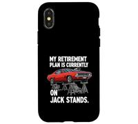 Custodia per iPhone X/XS My Retirement Plan Is On Jack Stands Muscle Car